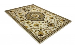 100% wełna gruby dywan z Indii 160x230cm kwiatowy Persian