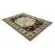 Kwiatowy dywan Persian wełniany z Indii ok 160x230cm 2cm gruby beż/brąz