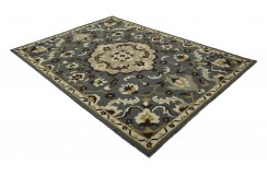 100% wełna gruby dywan z Indii 160x230cm kwiatowy Persian