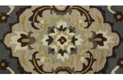 100% wełna gruby dywan z Indii 160x230cm kwiatowy Persian