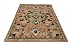 100% wełna gruby dywan z Indii 160x230cm kwiatowy Persian