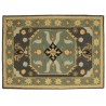 Kwiatowy dywan Persian wełniany z Indii ok 160x230cm 2cm gruby beż/brąz