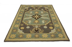 100% wełna gruby dywan z Indii 160x230cm kwiatowy Persian