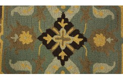 100% wełna gruby dywan z Indii 160x230cm kwiatowy Persian