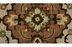 100% wełna gruby dywan z Indii 160x230cm kwiatowy Persian
