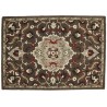Kwiatowy dywan Persian wełniany z Indii ok 160x230cm 2cm gruby brąz
