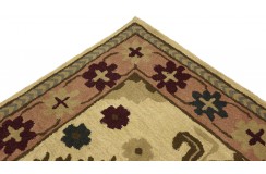 100% wełna gruby dywan z Indii 160x230cm kwiatowy Persian