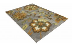 100% wełna gruby dywan z Indii 160x230cm slowers designerski