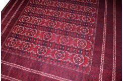 Turkmeński, etniczny wełniany dywan afgański Kunduz 200x300cm gęsty