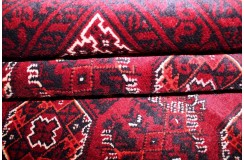 Turkmeński, etniczny wełniany dywan afgański Kunduz 200x300cm gęsty