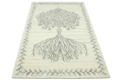 100% wełniany dywan nowoczesny tuftowany 160x230cm unikat