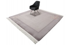 Przepiękny wełniany dywan kwiatowy Aubusson Chiny wełna 250x250