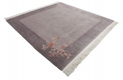 Przepiękny wełniany dywan kwiatowy Aubusson Chiny wełna 250x250