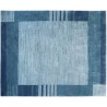 Ręcznie tkany designerski dywan Nepal Original, 100% wełna, kwadratowy 250x250cm, niebiesko-szary