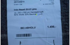 100% wełniany dywna z Nepalu kwadratowy 250cm design 2cm gruby