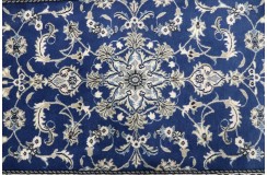 Ręcznie tkany dywan Nain z Iranu 90x140cm niebieski