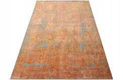 Jedwabny / wełniany dywan z Nepalu 200x300cm w stylu abstrakcyjnym