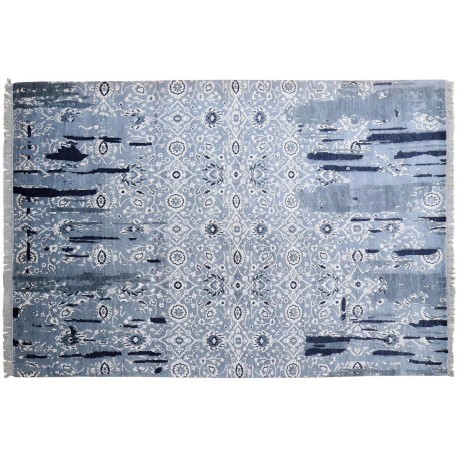 Piękny dywan Indo Jaipur Galaxy Fusion abstrakcyjny vintage Contemprary wełna / jedwab 200x300cm wart 47 900 zł 