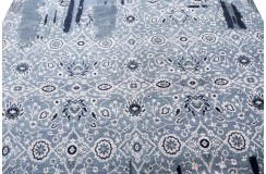 Jedwabny / wełniany dywan z Nepalu 200x300cm w stylu abstrakcyjnym