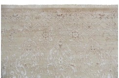 100% wełniany dywan z Nepalu 200x300cm beżowy ekskluzywny