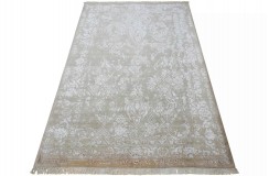 100% wełniany dywan z Nepalu 200x300cm beżowy ekskluzywny