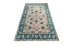 Klasyczny dywan z perskim wzorem wełna 155x245cm kwiatowy