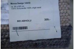 Dwustronny dywan zaplatany z wełny filcowanej Paulig Monza