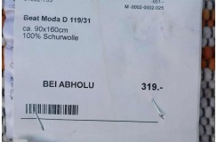Dwustronny dywan zaplatany z wełny filcowanej Paulig Beat Moda