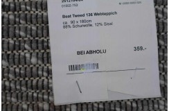Dwustronny dywan zaplatany z wełny filcowanej Paulig Beat Tweed