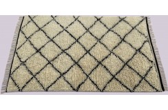 Gruby 2,5cm dywan Shaggy Berber z Indii ręcznie tkany 170x240cm