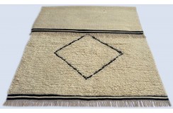 Gruby 2,5cm dywan Shaggy Berber z Indii ręcznie tkany 2x3m