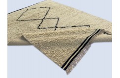 Gruby 2,5cm dywan Shaggy Berber z Indii ręcznie tkany 2x3m