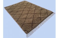 Gruby 2,5cm dywan Shaggy Berber z Indii ręcznie tkany 120x180cm
