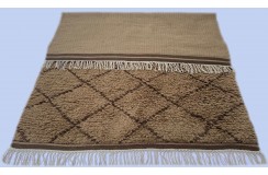 Gruby 2,5cm dywan Shaggy Berber z Indii ręcznie tkany 120x180cm