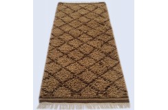 Gruby 2,5cm dywan Shaggy Berber z Indii ręcznie tkany 120x180cm