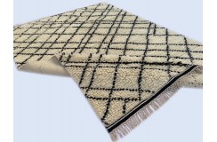 Gruby 2,5cm dywan Shaggy Berber z Indii ręcznie tkany 120x180cm