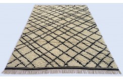 Gruby 2,5cm dywan Shaggy Berber z Indii ręcznie tkany 120x180cm