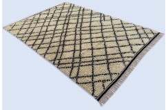 Gruby 2,5cm dywan Shaggy Berber z Indii ręcznie tkany 2x3m