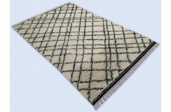 Gruby 2,5cm dywan Shaggy Berber z Indii ręcznie tkany 2x3m