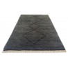 Gruby 2,5cm dywan Shaggy Berber z Indii ręcznie tkany 120x180cm szary