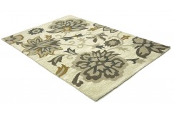 100% wełna gruby dywan z Indii 120x180cm flowers designerski