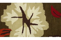 100% wełna gruby dywan z Indii 120x180cm flowers designerski