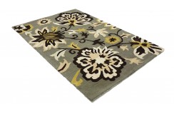100% wełna gruby dywan z Indii 120x180cm flowers designerski