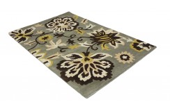 100% wełna gruby dywan z Indii 120x180cm flowers designerski