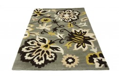 100% wełna gruby dywan z Indii 120x180cm flowers designerski