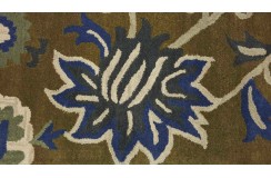 100% wełna gruby dywan z Indii 120x180cm flowers designerski