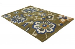 100% wełna gruby dywan z Indii 120x180cm flowers designerski