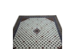 Bezowy dywan indyjski 100% wełna owcza orientalny wzór boota