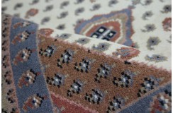 Bezowy dywan indyjski 100% wełna owcza orientalny wzór boota