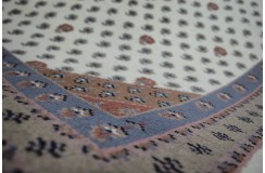 Bezowy dywan indyjski 100% wełna owcza orientalny wzór boota